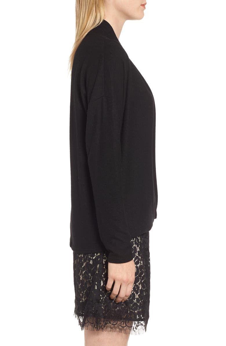 GIBSONLOOK Gibson x Living in Yellow Diana Cozy Knit Wrap Top, Alternate, color, 