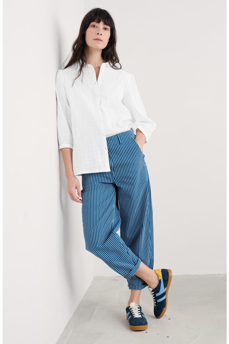Hope Cottage Organic Cotton Button-Up Shirt, Alternate, color, SALT