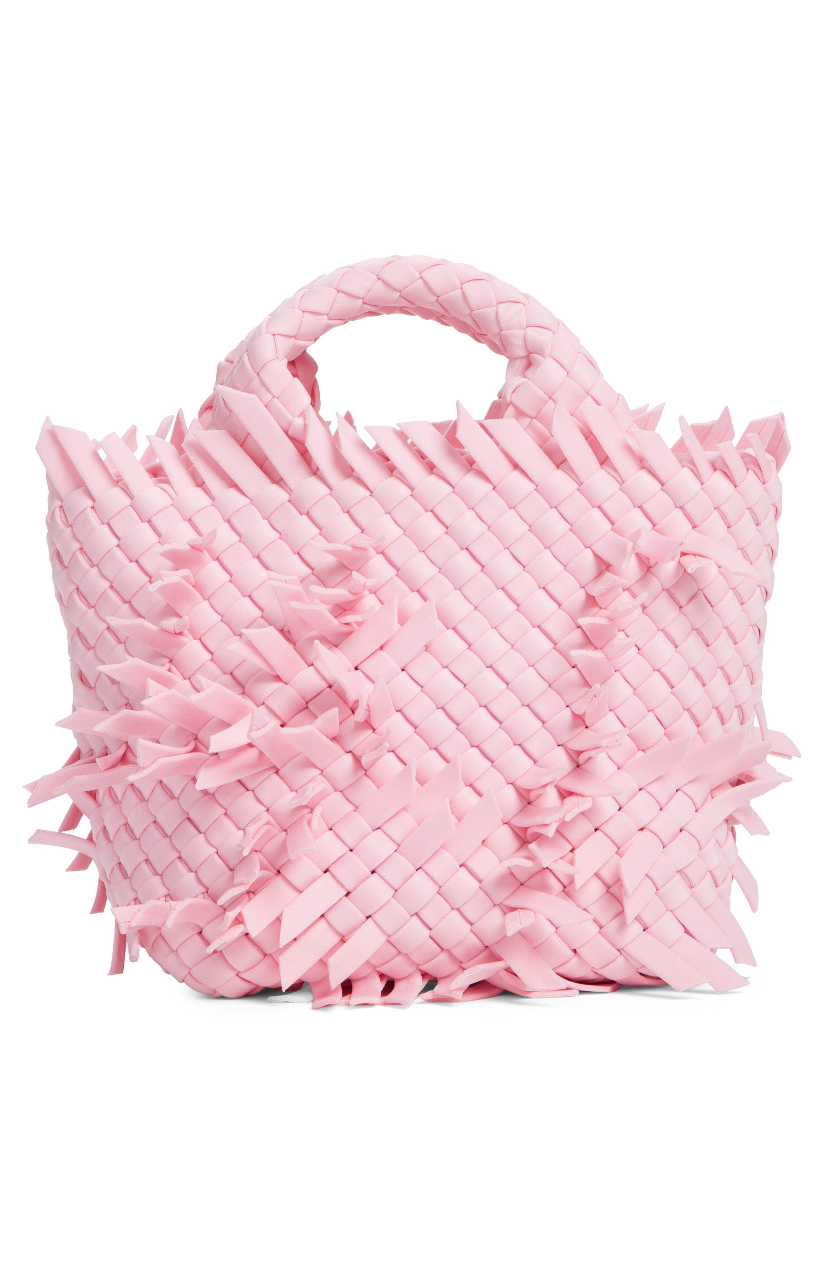 St. Barths Petite Fray Tote, Alternate, color, BERRY