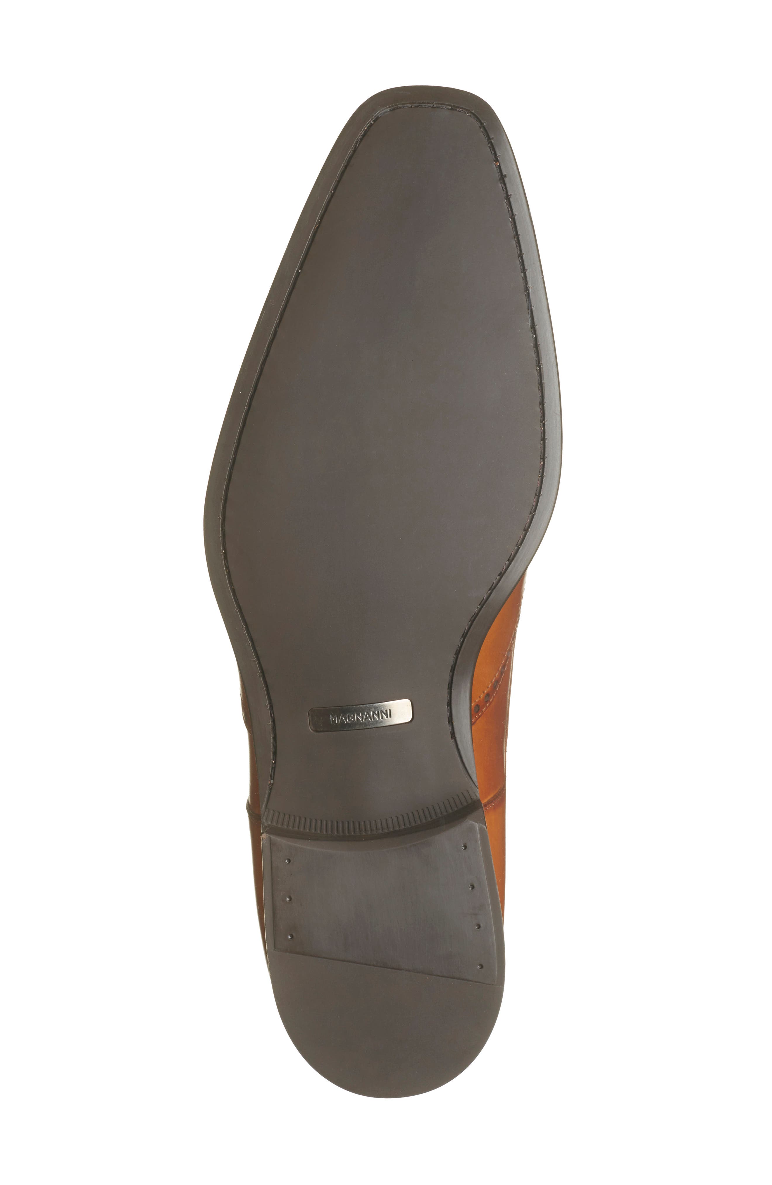 Helios Wing Double Monk Strap Shoe, Alternate, color, CUERO