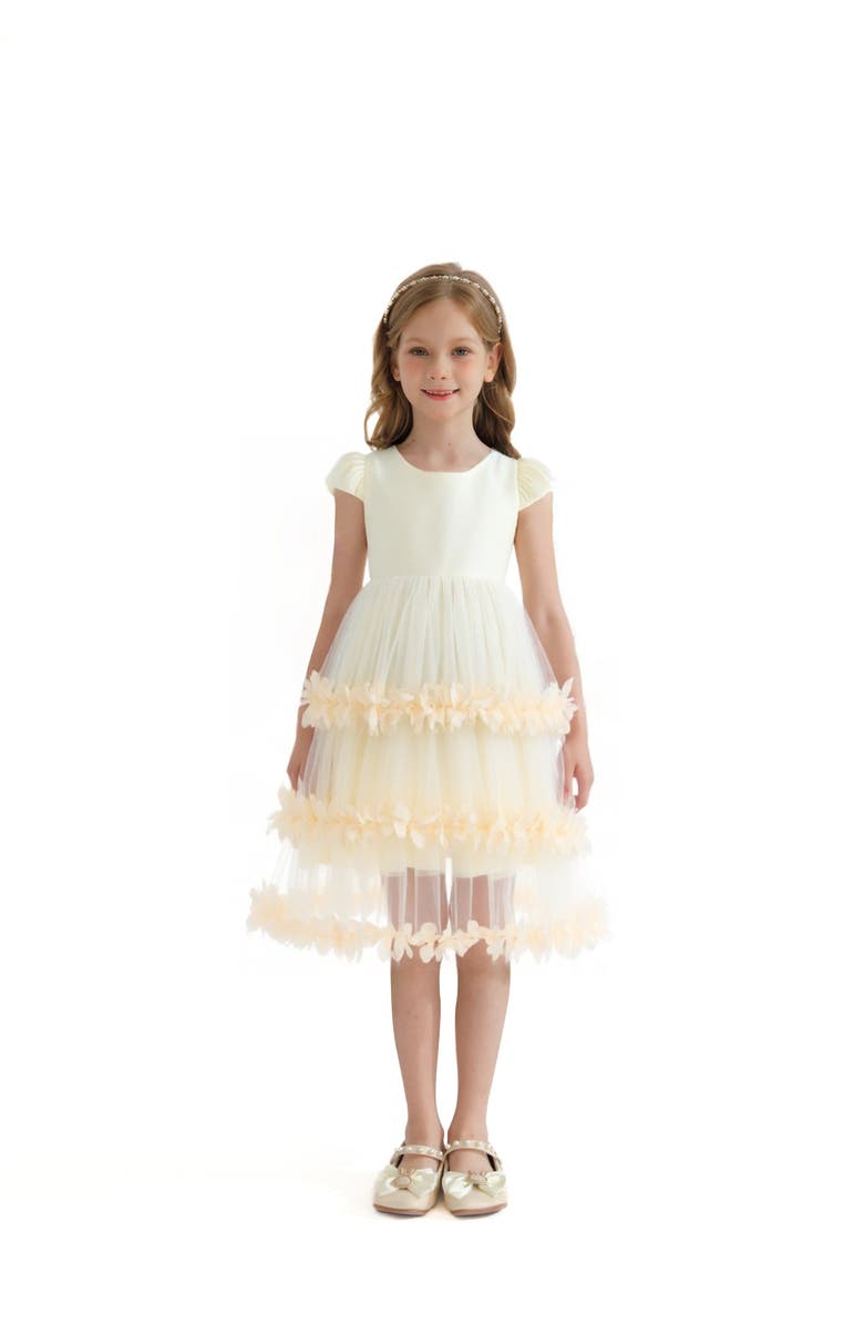 Tulleen Ferara Dress, Main, color, Cream