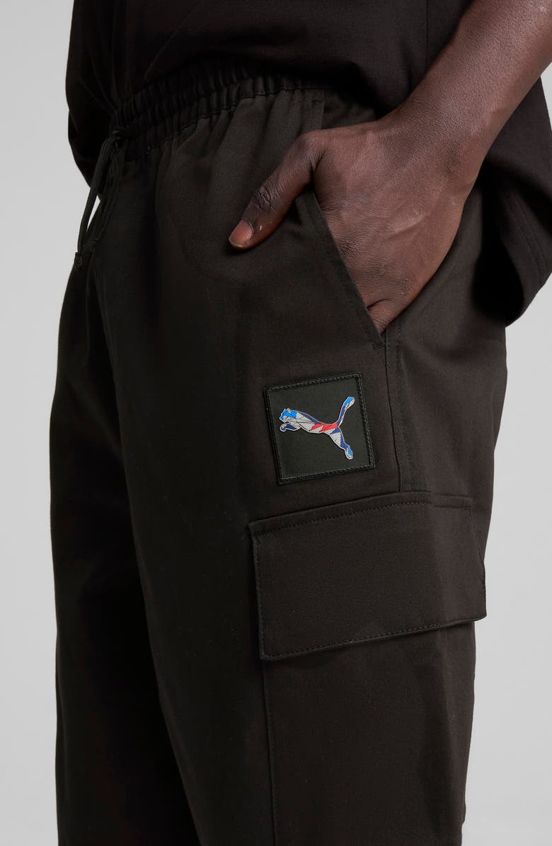 PUMA BMW M4 Motorsport Cotton Cargo Pants, Alternate, color, Puma Black