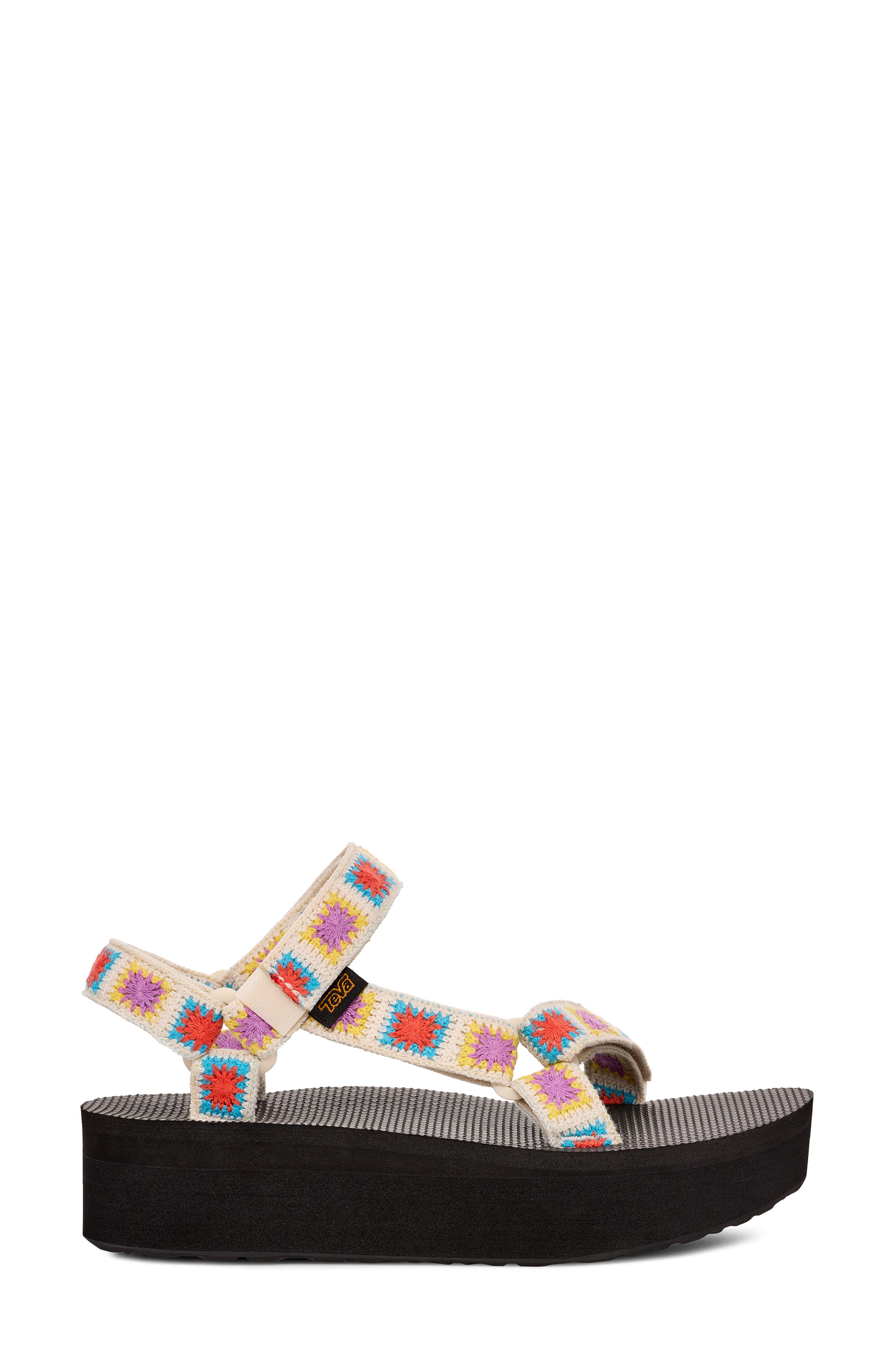 Teva Universal Crochet Flatform Sandal, Alternate, color, Explore