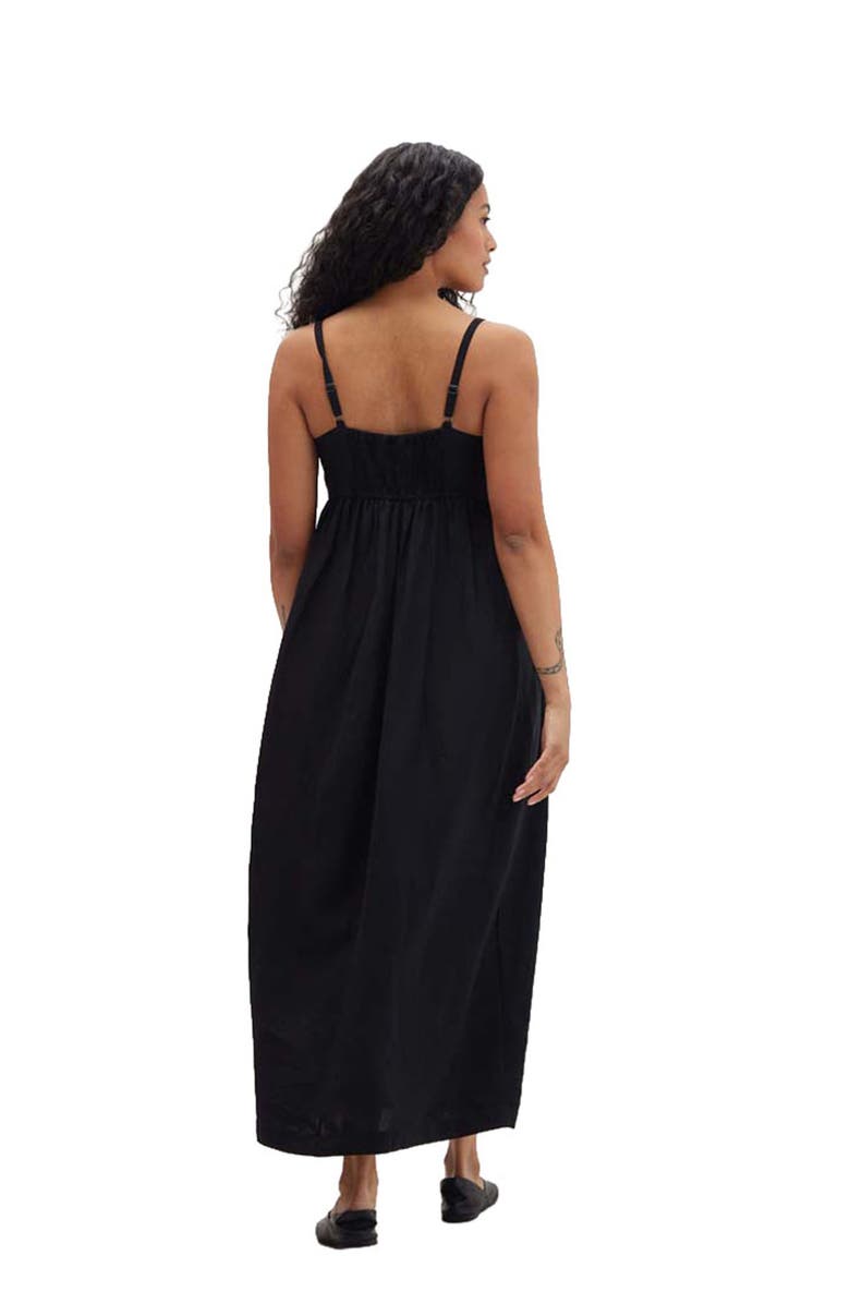 Richer Poorer The Linen Maxi Dress, Alternate, color, Black