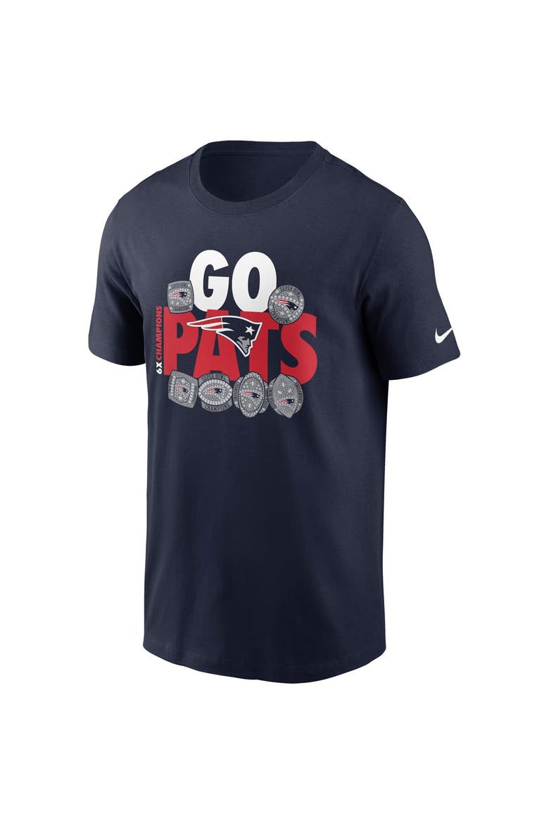 Men's Nike Navy New England Patriots Hometown Collection 6x T-Shirt, Alternate, color, Navy