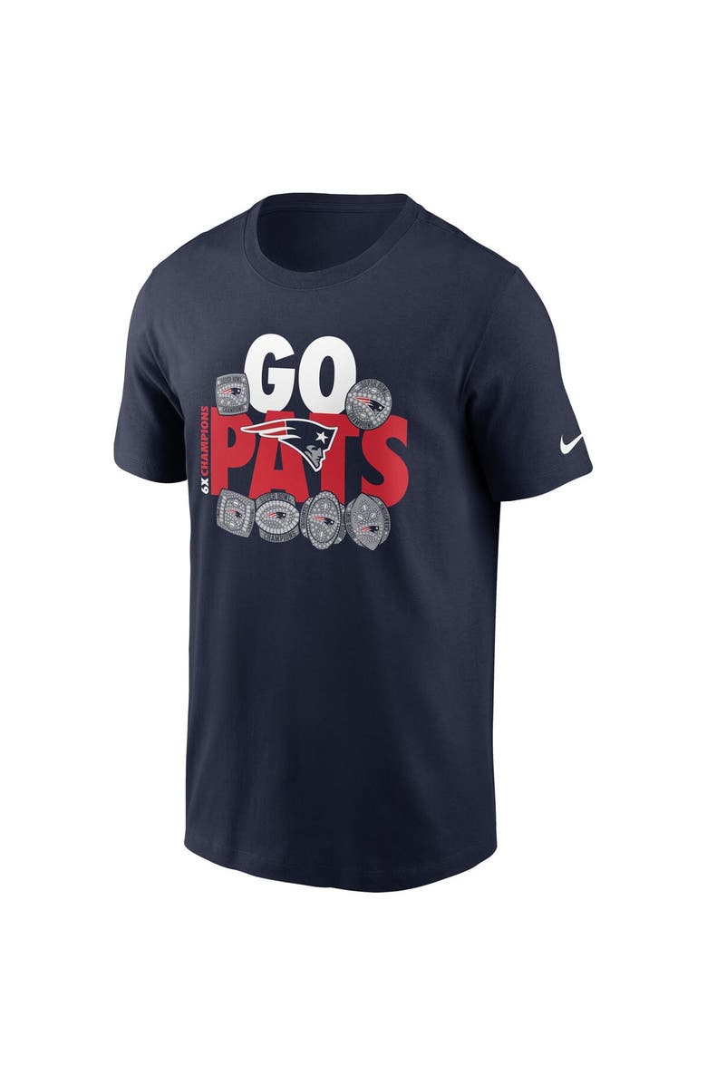 Nike Men's Nike Navy New England Patriots Hometown Collection 6x T-Shirt, Alternate, color, Navy
