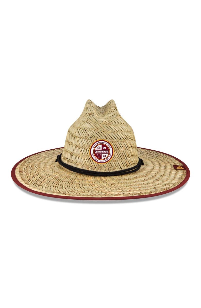 New Era Men's New Era Natural Washington Commanders 2022 NFL Training Camp Official Straw Lifeguard Hat, Alternate, color,