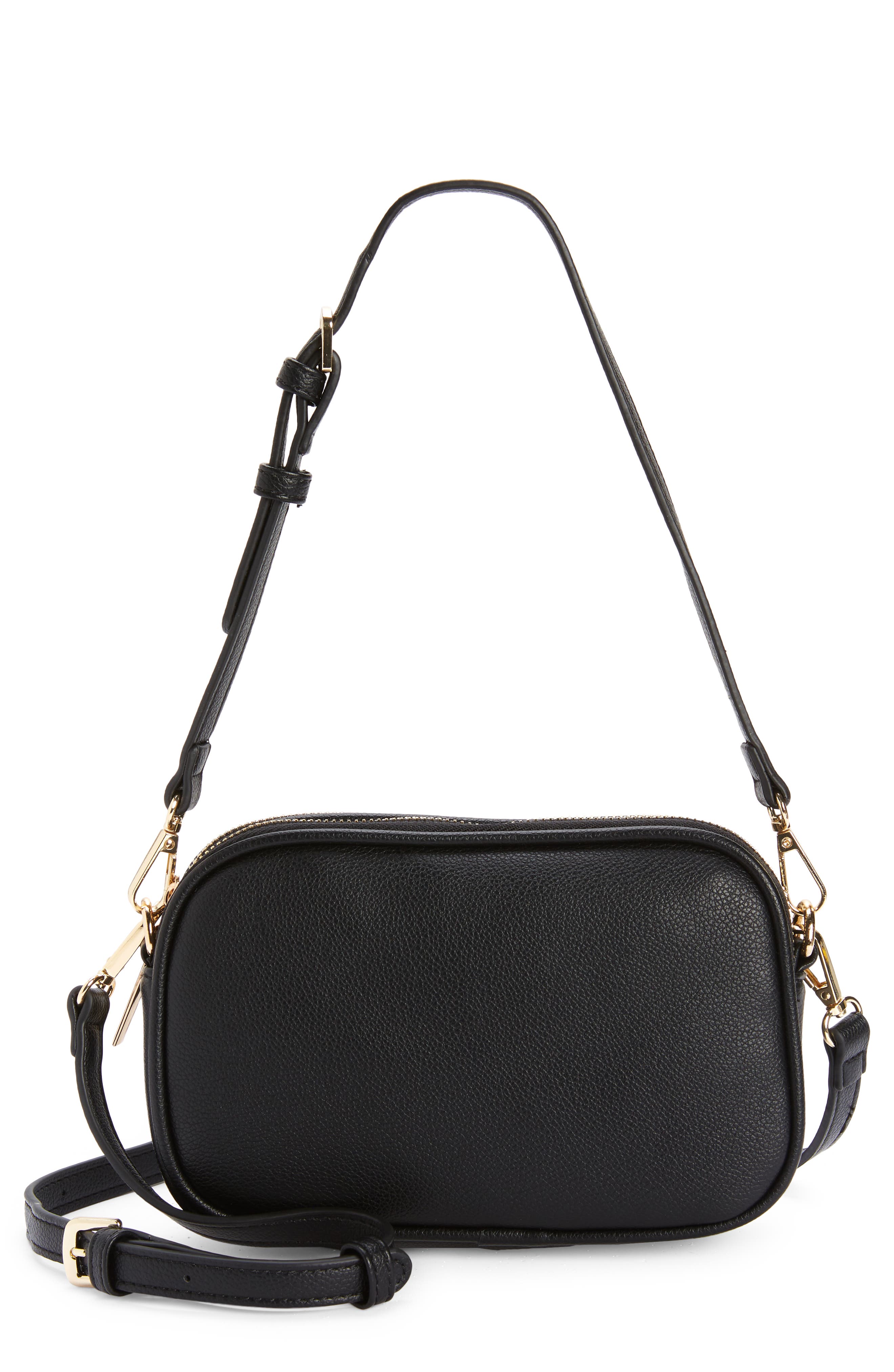 Mali + Lili Eryn Vegan Leather Crossbody Bag, Main, color, 
