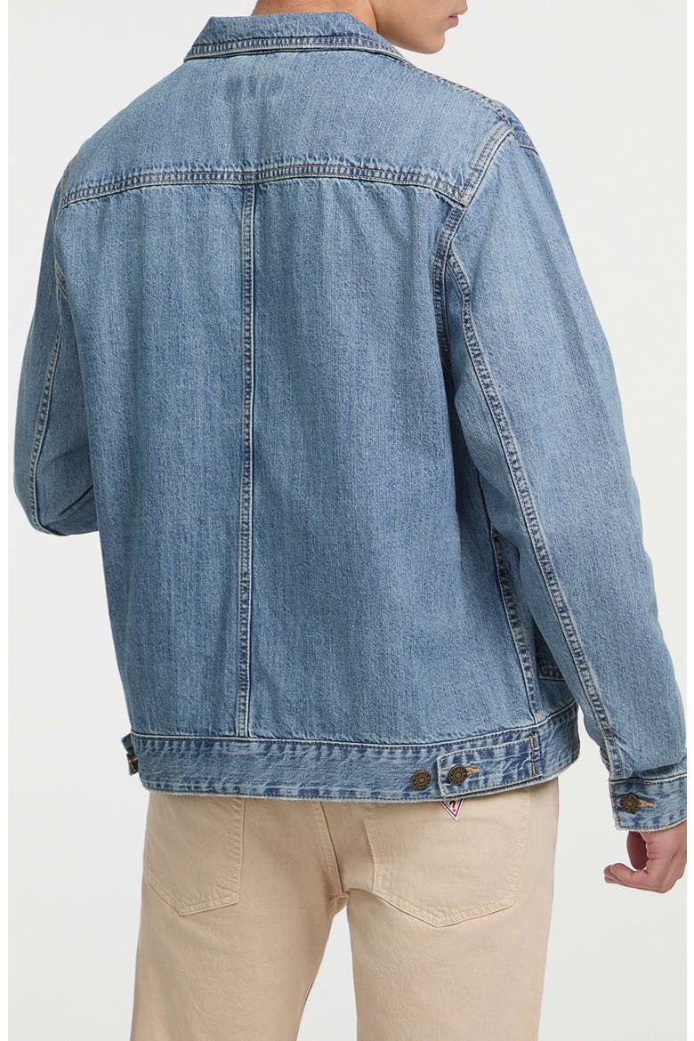 Selvedge Denim Trucker Jacket, Alternate, color, GJSL