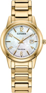 Citizen Eco-Drive Mother-of-Pearl Bracelet Watch, 29.4mm