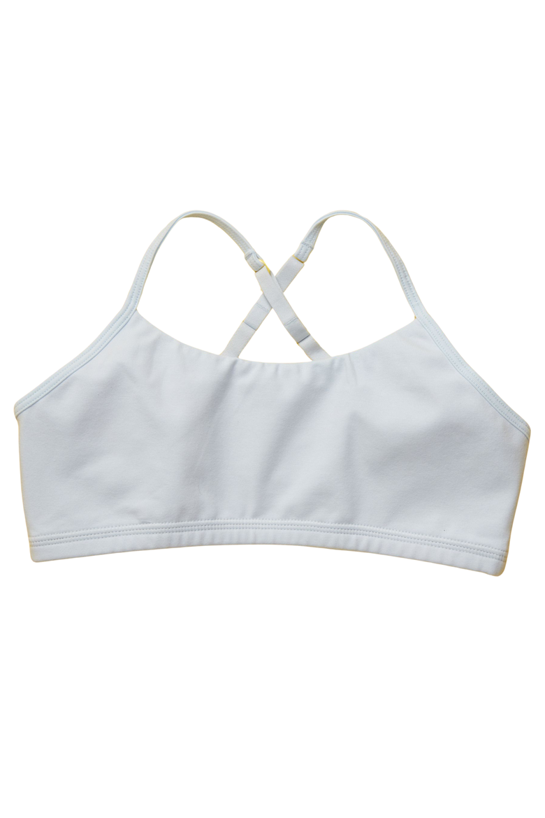 Ladybug Cotton Training Bra, Main, color, Heather Grey Mist