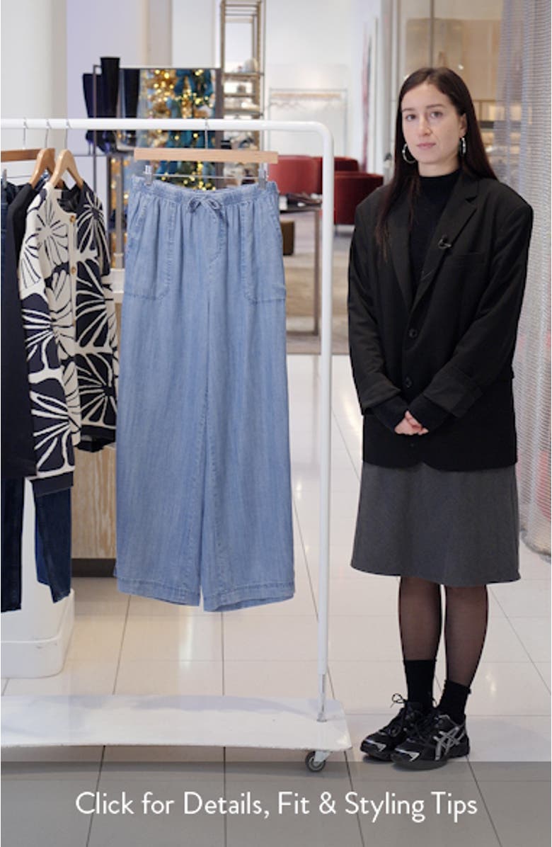 Angie Indigo Palazzo Pants, sales video thumbnail