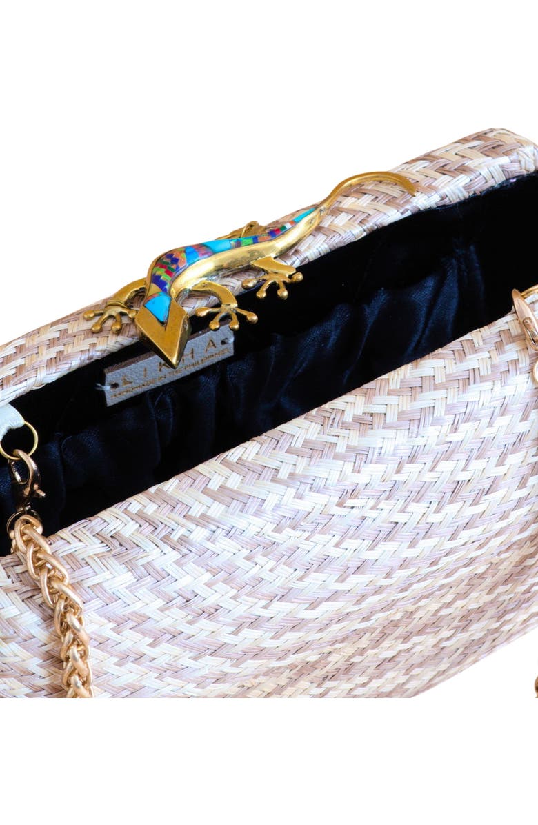 LIKHA Houndstooth Octagon Clutch, Alternate, color, Dusty Rose