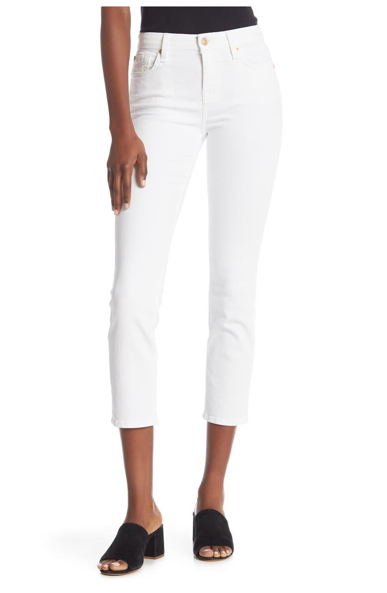 7 For All Mankind Kimmie Squiggle Cropped Jeans, Main, color, 