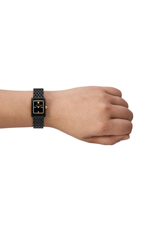 Tory Burch Women's The Eleanor Black-tone Stainless Steel Bracelet Watch 28mm In Black