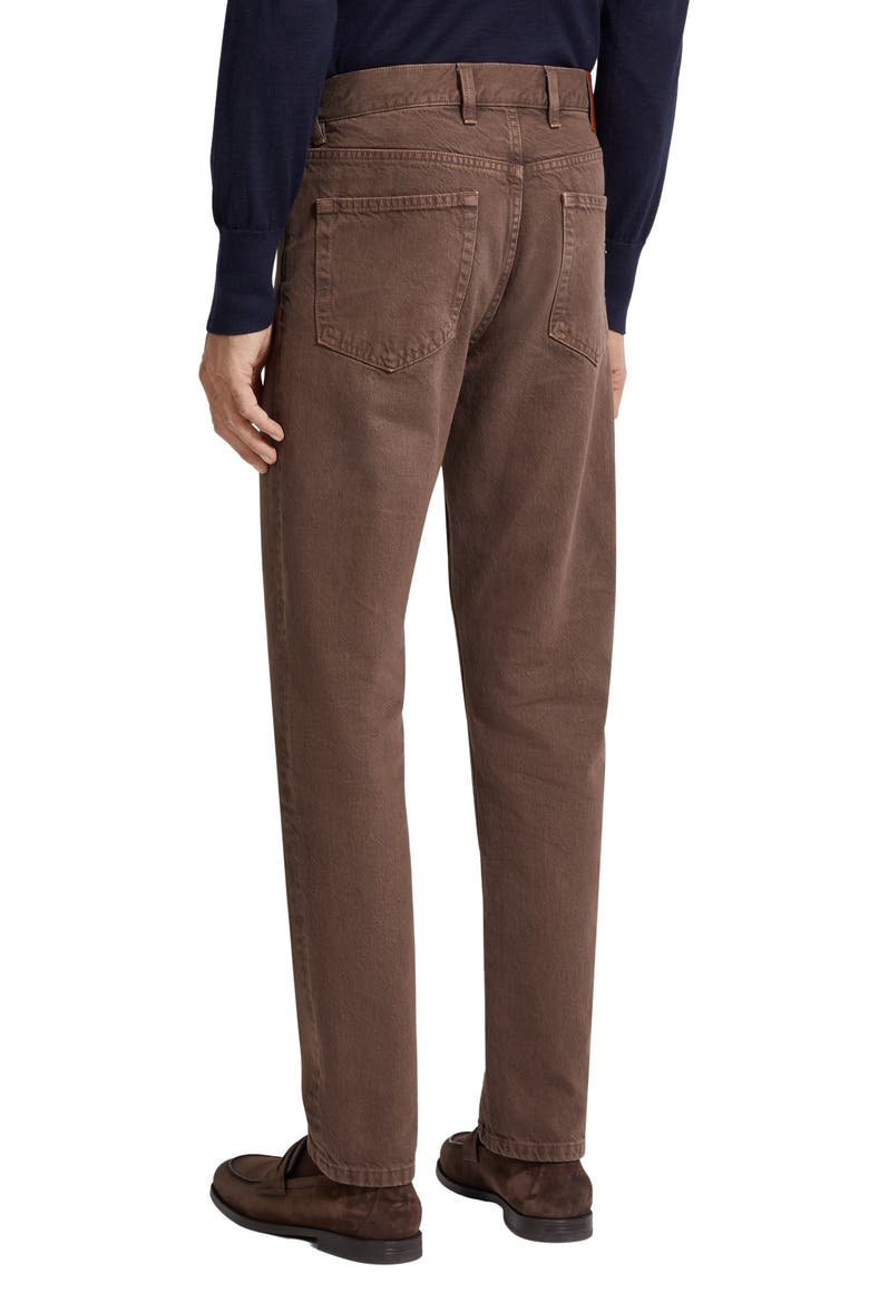 Roccia City Fit Jeans, Alternate, color, BROWN