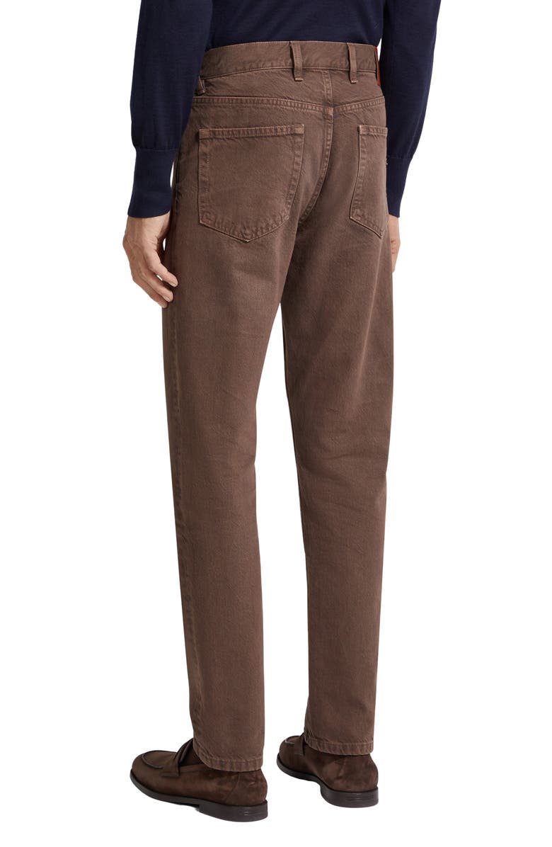 ZEGNA Roccia City Fit Jeans, Alternate, color, Brown