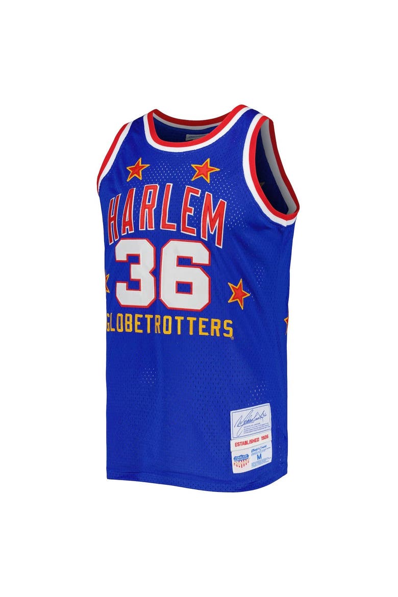 Men's Rings & Crwns Meadowlark Lemon Royal Harlem Globetrotters Swingman Jersey, Alternate, color, Royal