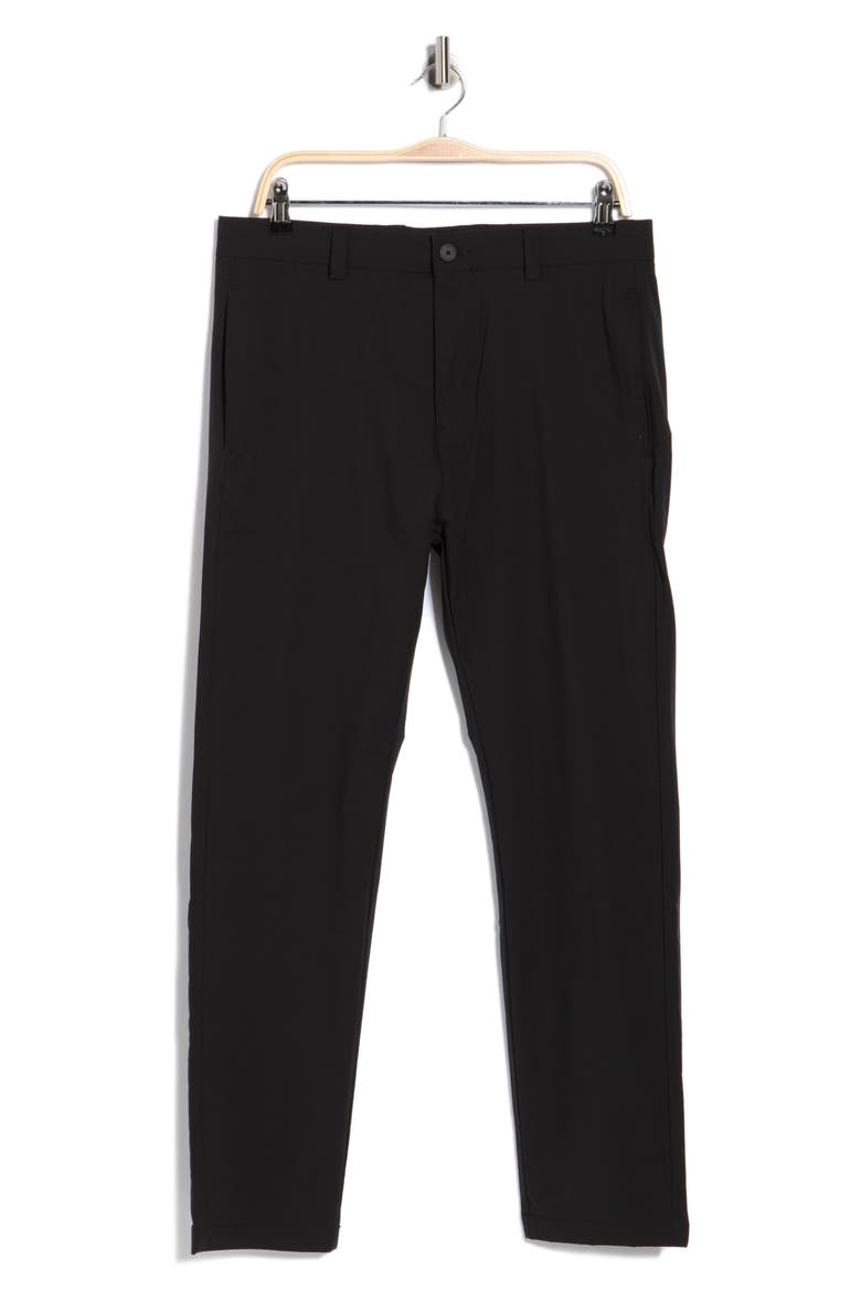 Flat Front Dress Pants, Alternate, color, BLACK