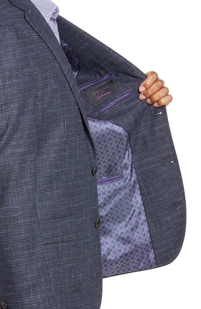 Ted Baker London Ralph Extra Trim Fit Check Sport Coat, Alternate, color,