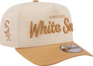 New Era Men's New Era Cream Chicago White Sox Herringbone 9FIFTY A-Frame Snapback Hat