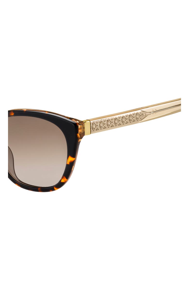 Kate Spade New York phillipa 54mm gradient cat eye sunglasses, Alternate, color, Havana/ Beige/ Brown