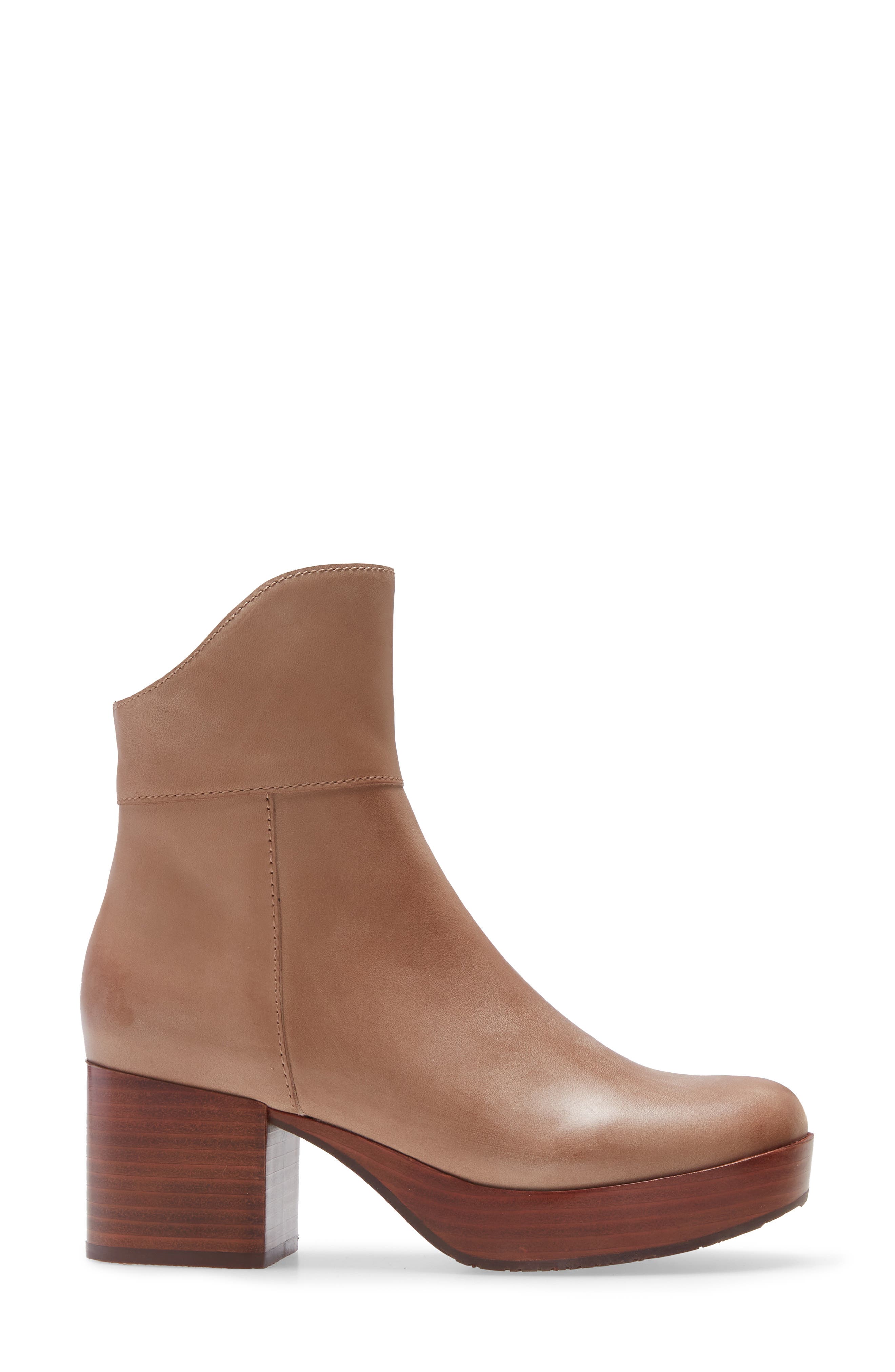 Chocolat Blu Retro Platform Boot, Alternate, color, Taupe Leather