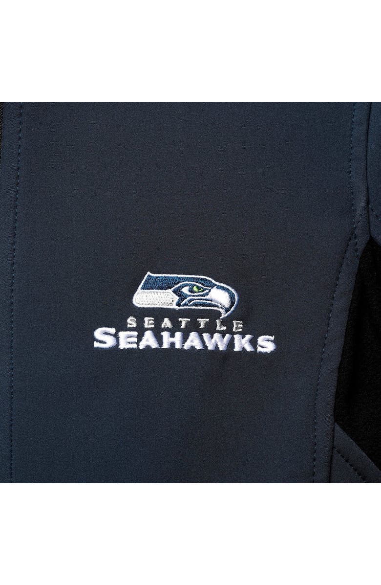 DUNBROOKE Women's Dunbrooke Navy Seattle Seahawks Softshell Fleece Full-Zip Jacket, Alternate, color,