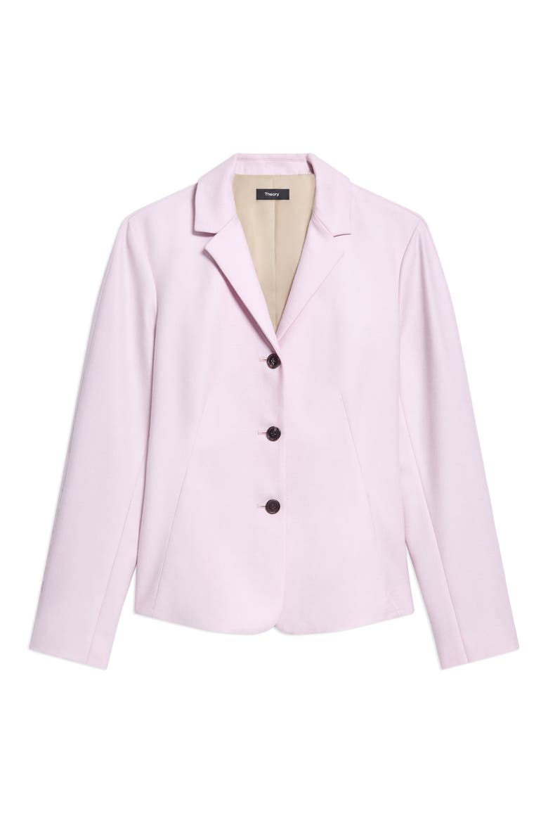 Three Button Blazer, Main, color, ROSE MAUVE MELANGE