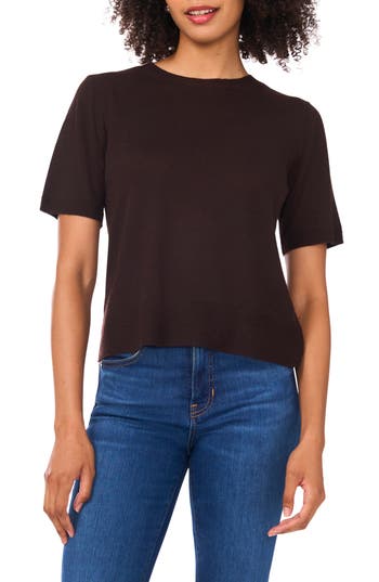 Ted Baker Short Sleeve Crewneck Sweater T-shirt In Brown