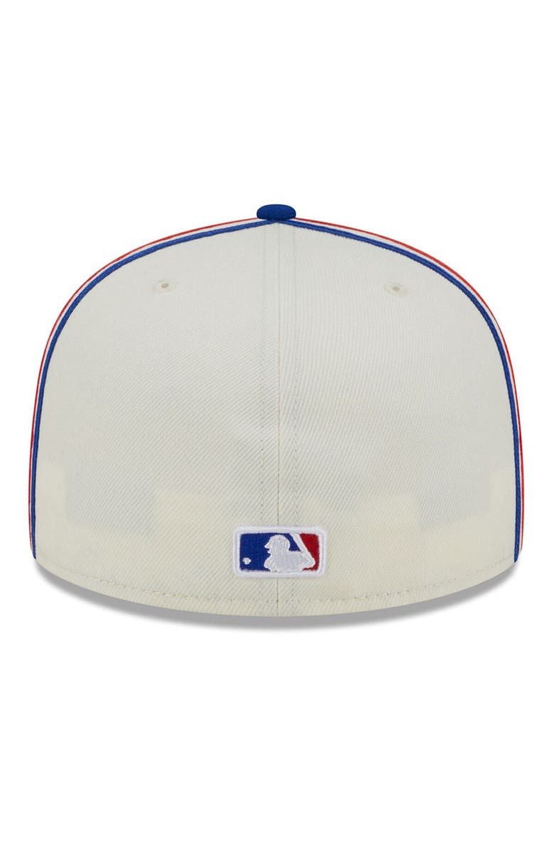 New Era Men's New Era Cream/Royal Chicago Cubs Chrome Sutash 59FIFTY Fitted Hat, Alternate, color, Cream