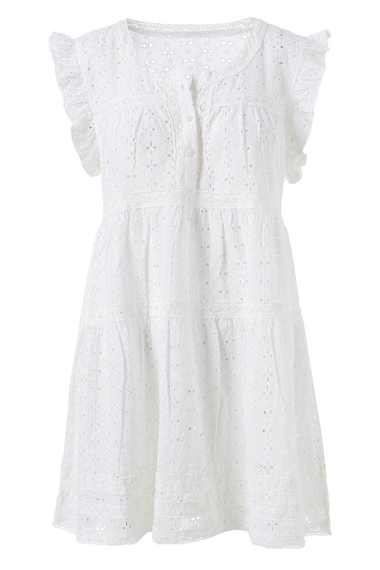 Rebekah Cover-Up Dress, Alternate, color, WHITE