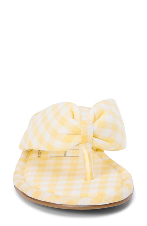 Beach By Matisse Gidget Flip Flop In Yellow Gingham