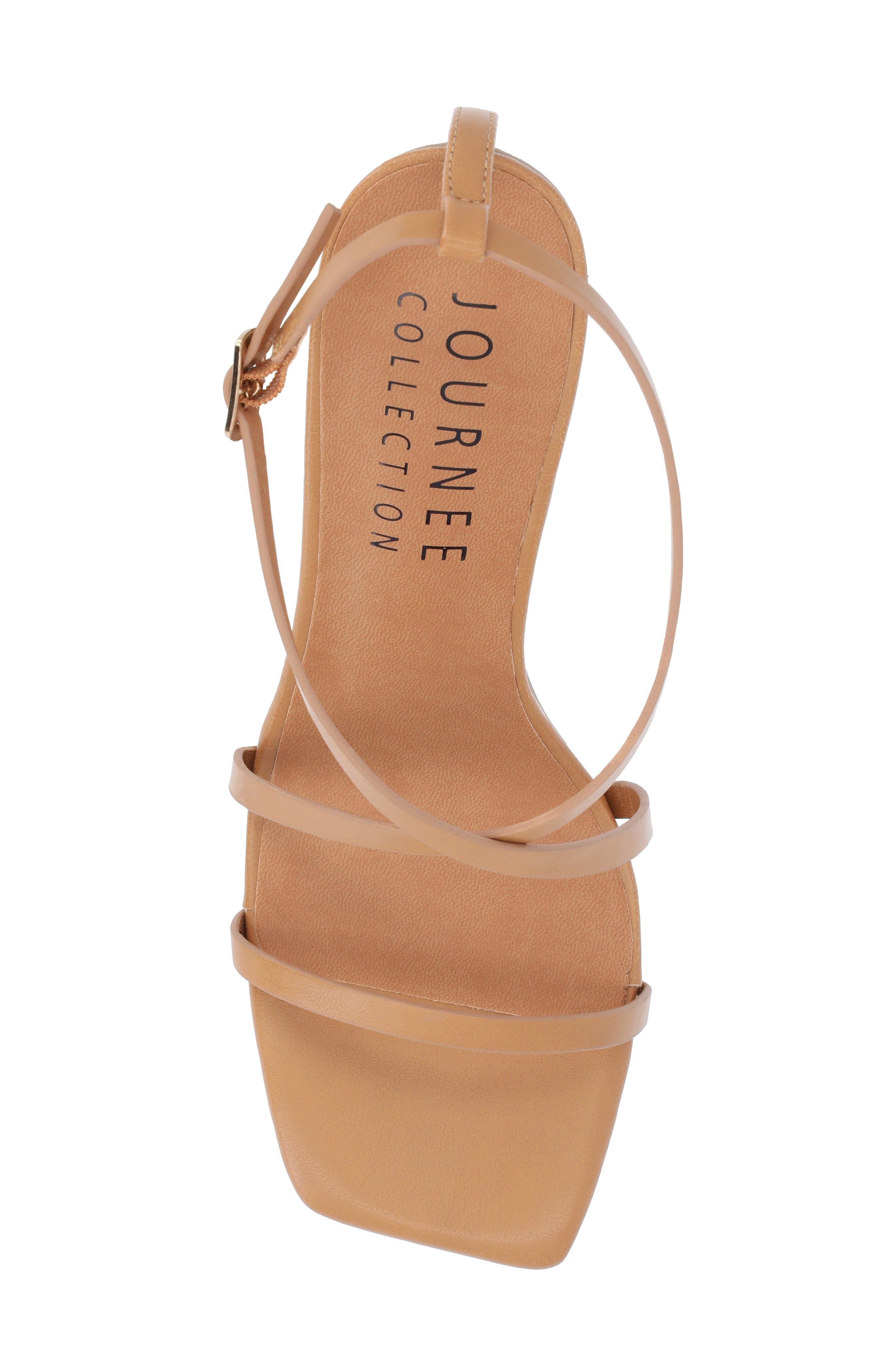 Journee Collection Lenorra Strappy Sandal, Alternate, color, Tan