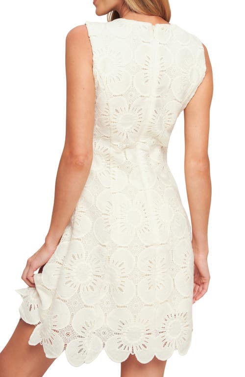 Flying Tomato Floral Lace Minidress In White