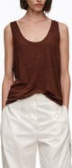Bimba y Lola Washed Linen Vest Top