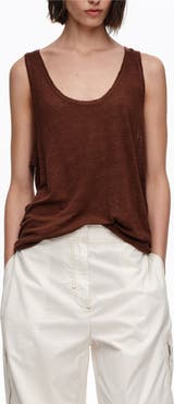 Bimba y Lola Washed Linen Vest Top