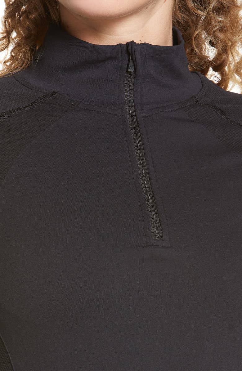 Sweaty Betty Athlete Seamless Half-Zip Workout Top, Alternate, color,