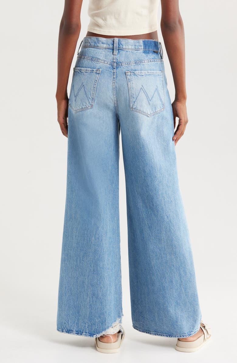 MOTHER The Ditcher Roller Sneak Nonstretch Wide Leg Jeans, Alternate, color, 