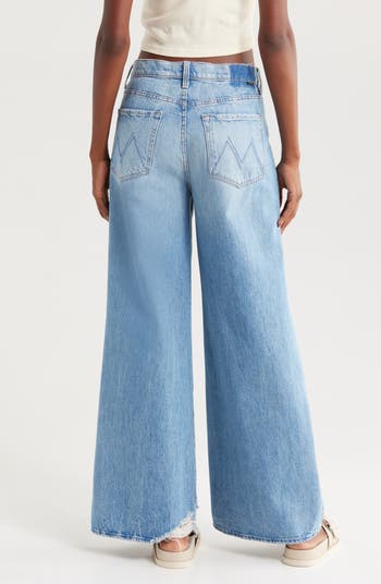 デニム・ジーパン MOTHER 'The Ditcher Roller Sneak' jeans MOTHER Women's The Ditcher Roller Sneak Jeans, Outta Sight