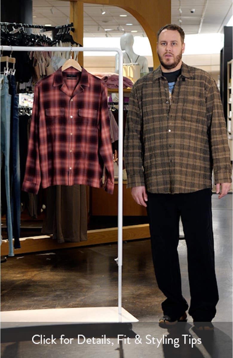 Aalto Plaid Long Sleeve Button-Up Shirt, sales video thumbnail