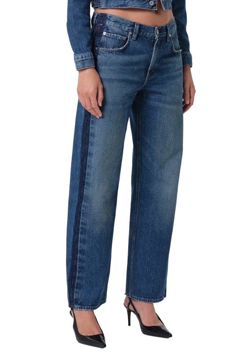 Lindz Low Rise Easy Straight Leg Jeans, Main, color, LIRO MD INDIGO