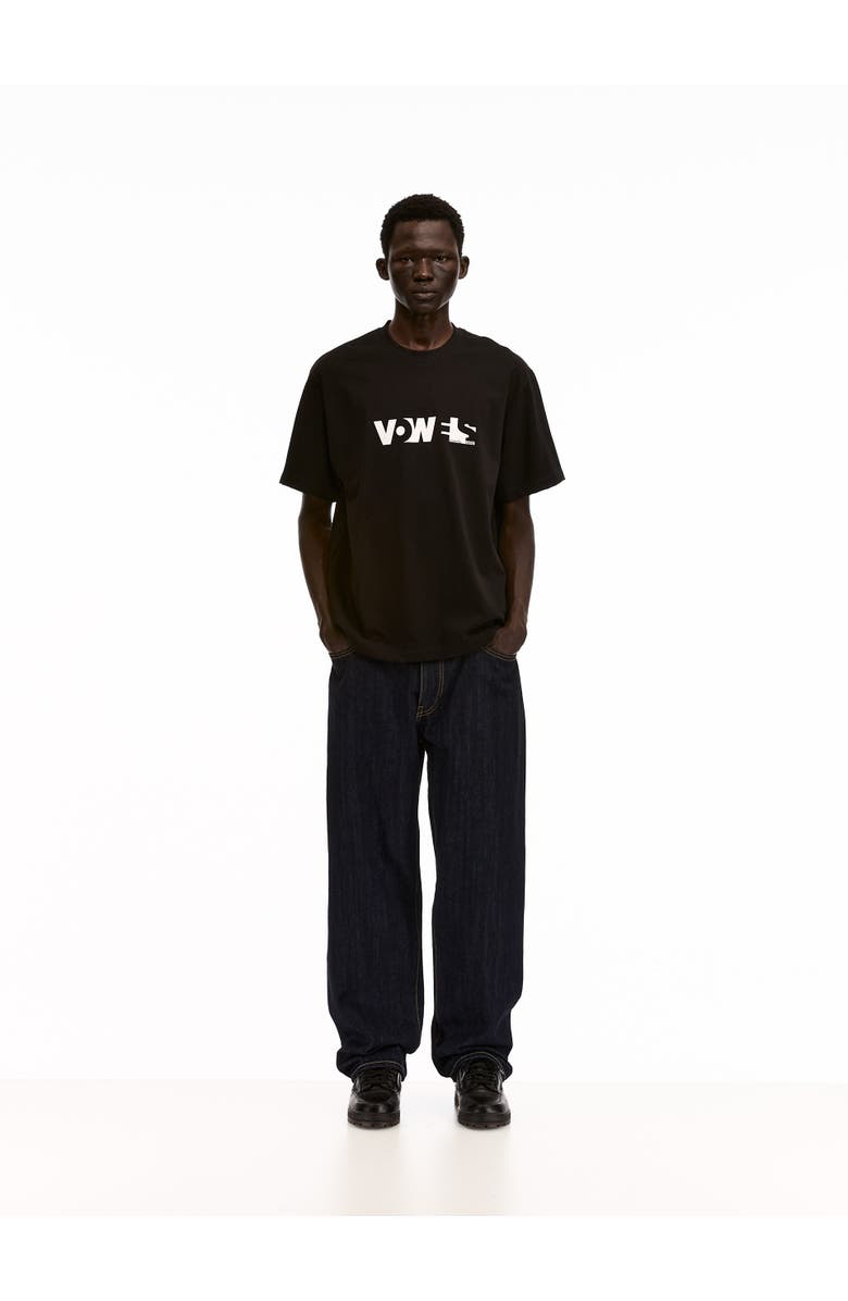 vowels Overall Tee, Alternate, color, Black