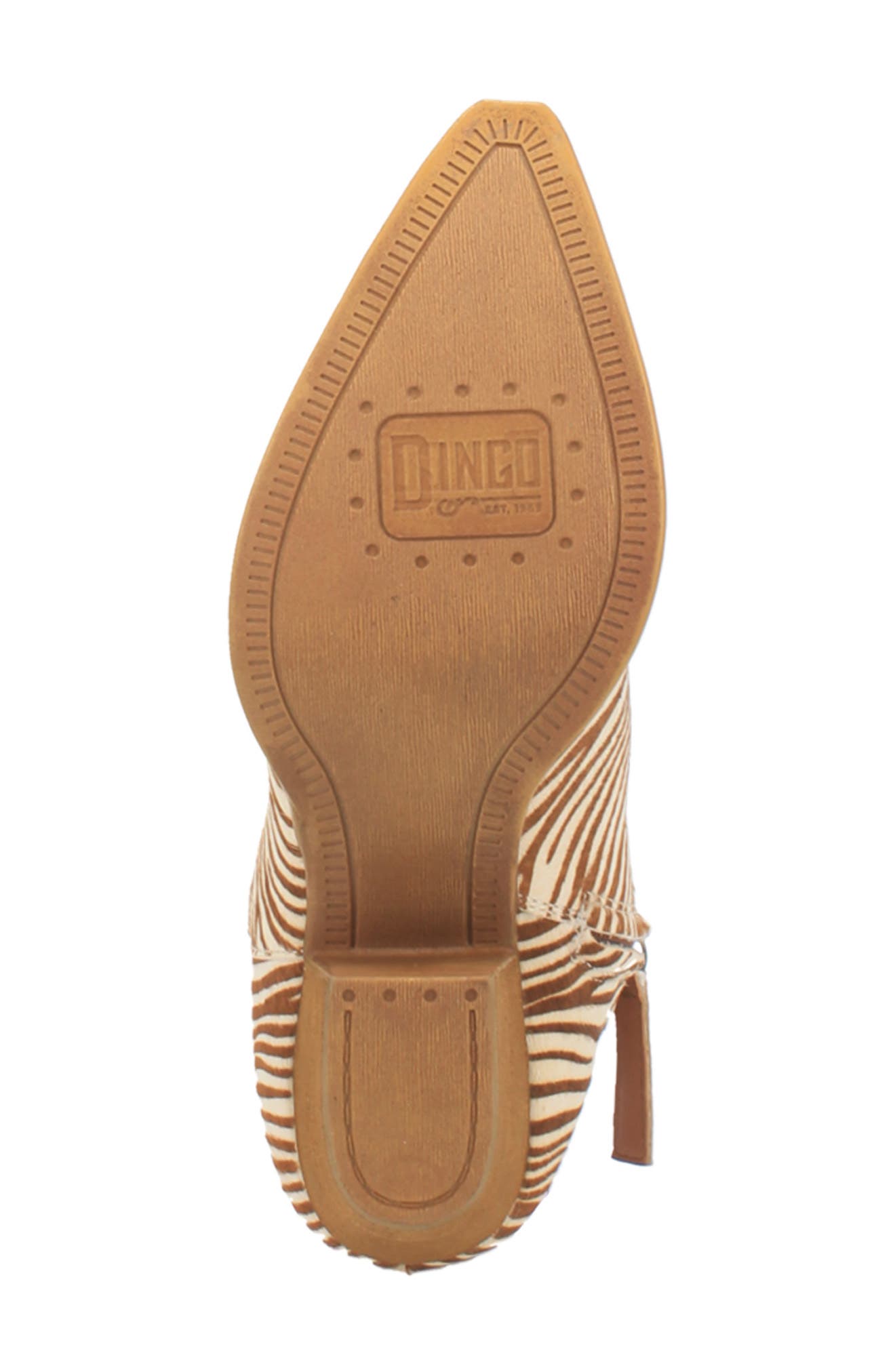 Hairy Up Genuine Calf Hair Western Boot, Alternate, color, TAN ZEBRA PRINT CALF HAIR