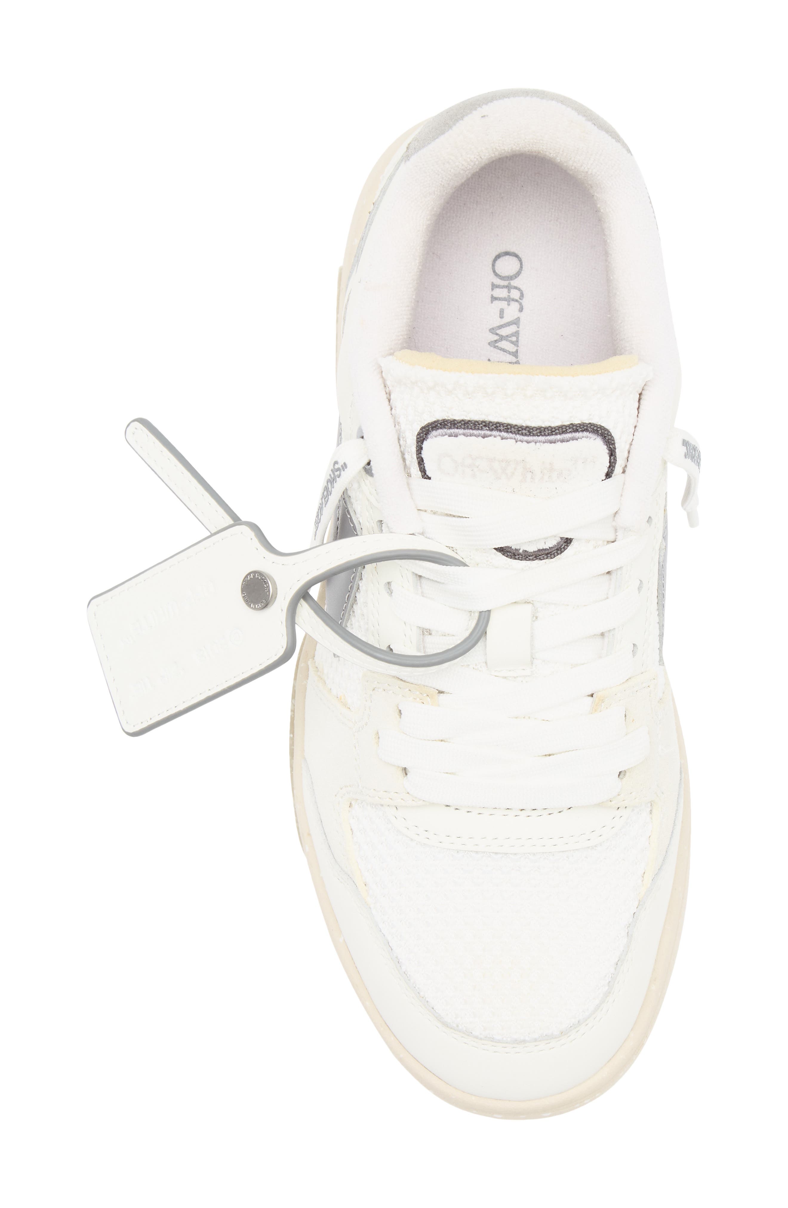 Off-White Slim Out of Office Sneaker, Alternate, color, White - Grey