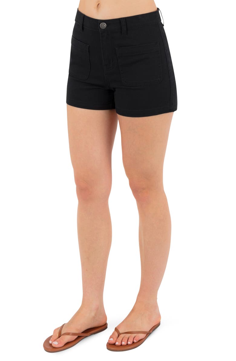 Hurley Horizon Patch Pocket Shorts, Alternate, color, Black