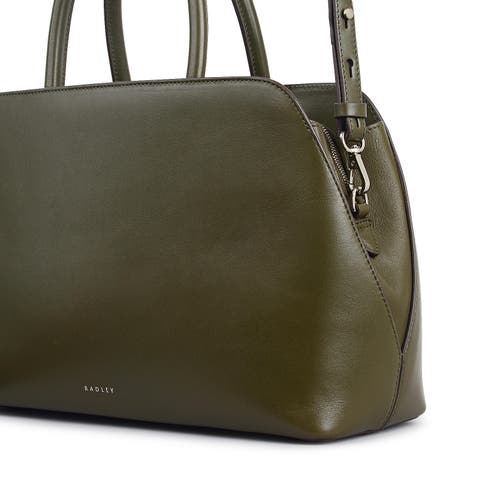 Radley Liverpool Street Medium Ziptop Satchel Bag In Green