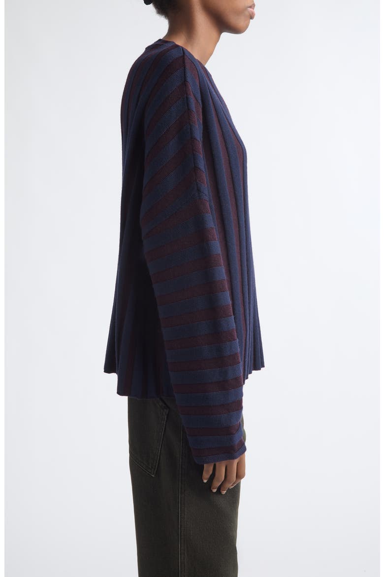 Keyboard Stripe Merino Wool Sweater, Alternate, color, PORT