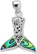 SAMUEL B. Abalone Whale Tail Pendant