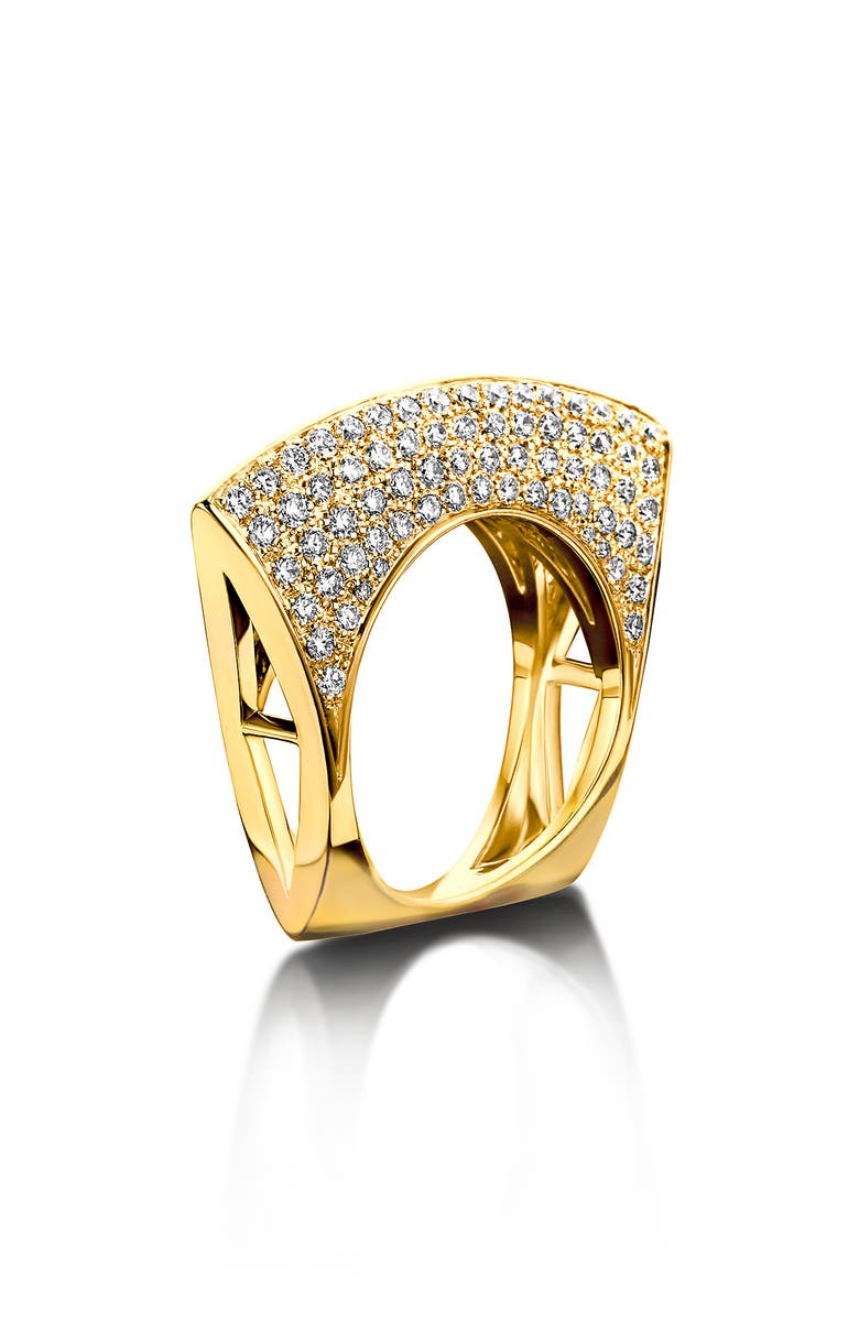 DRIES CRIEL Lotus Diamond Ring, Main, color, Yellow Gold